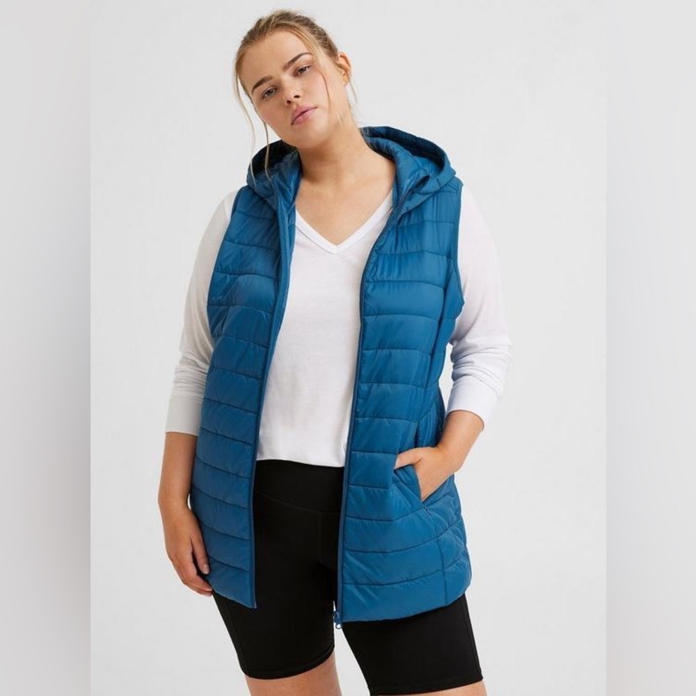 Torrid Blue Opal Light Packable Puffer Vest - Size 14/16 (1)